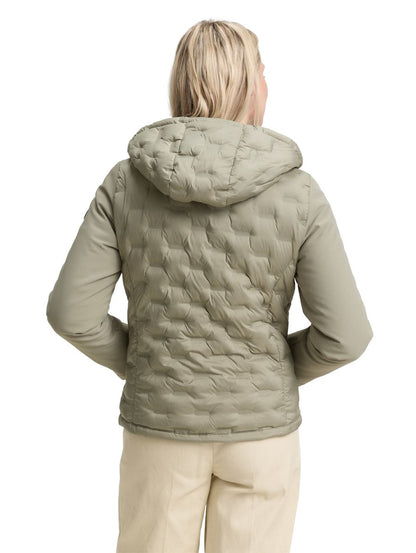 Hybrid Steppjacke mit Kapuze