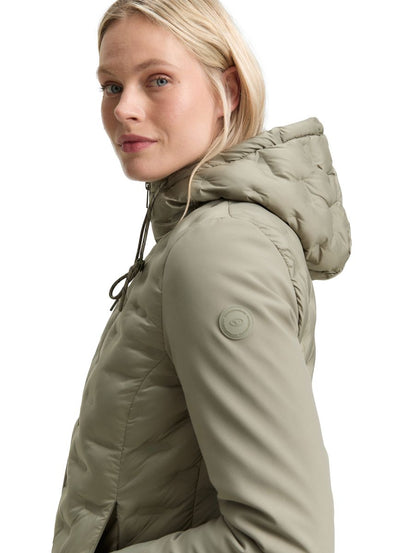 Hybrid Steppjacke mit Kapuze