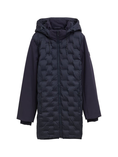 Hybrid Steppmantel mit wasserabweisender Funktion