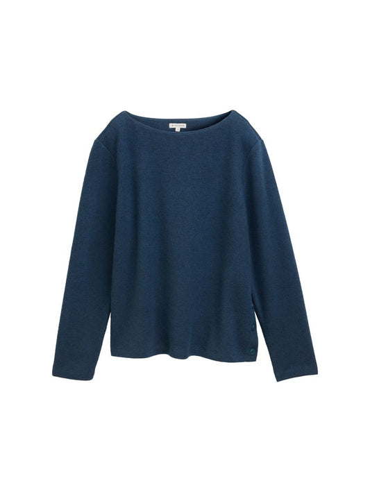 Sweatshirt mit Knopf-Details
