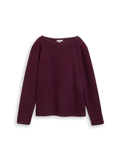 Sweatshirt mit Knopf-Details
