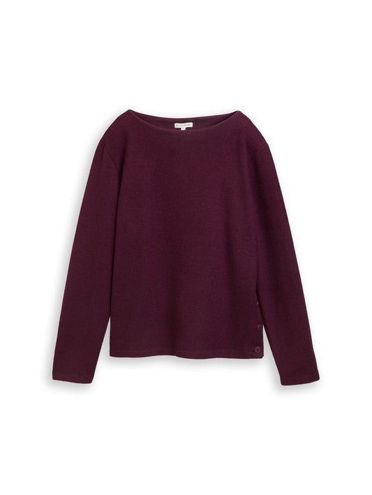 Sweatshirt mit Knopf-Details