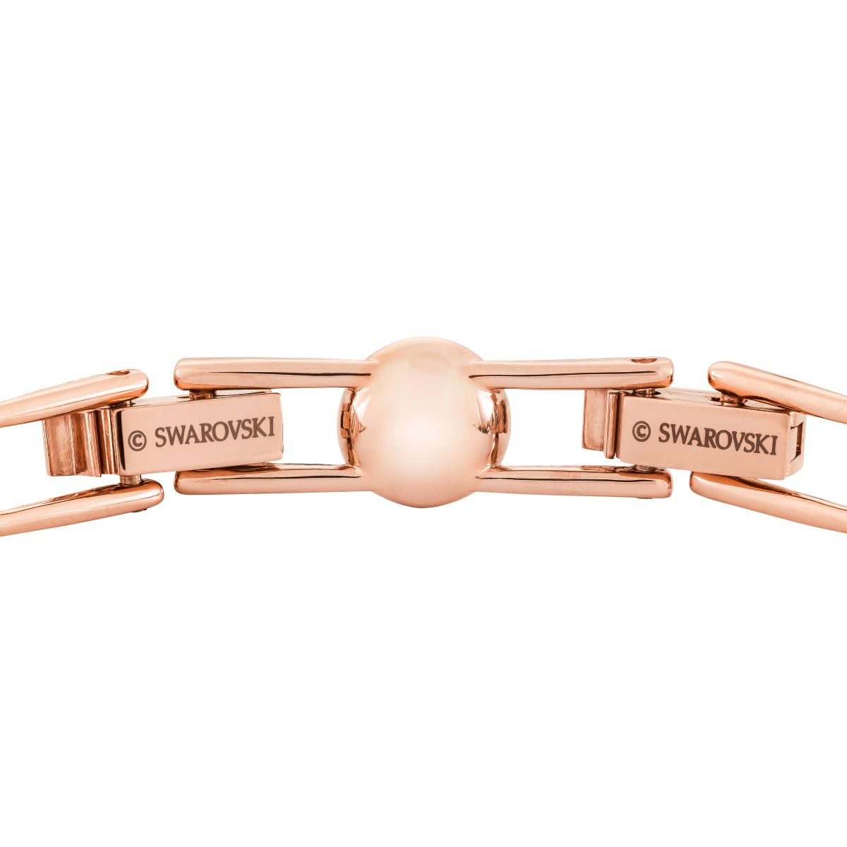 Una Angelic Tennis Armband, Rundschliff, Pavé, Mittel, Weiß, Roségold-Legierungsschicht
