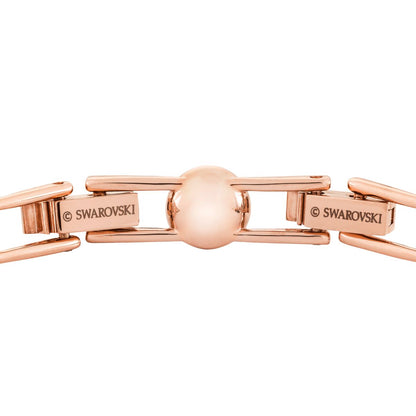 Una Angelic Tennis Armband, Rundschliff, Pavé, Mittel, Weiß, Roségold-Legierungsschicht