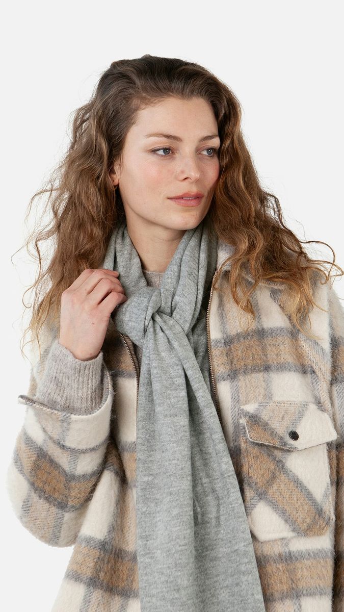Witzia Scarf, heather grey, one size - heather gre