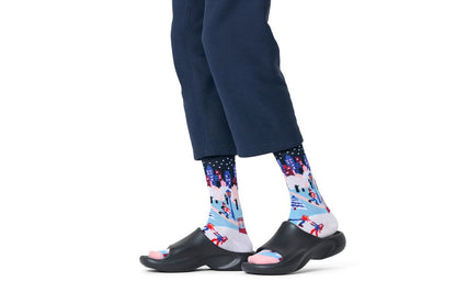 Ice Skating In The City Sock