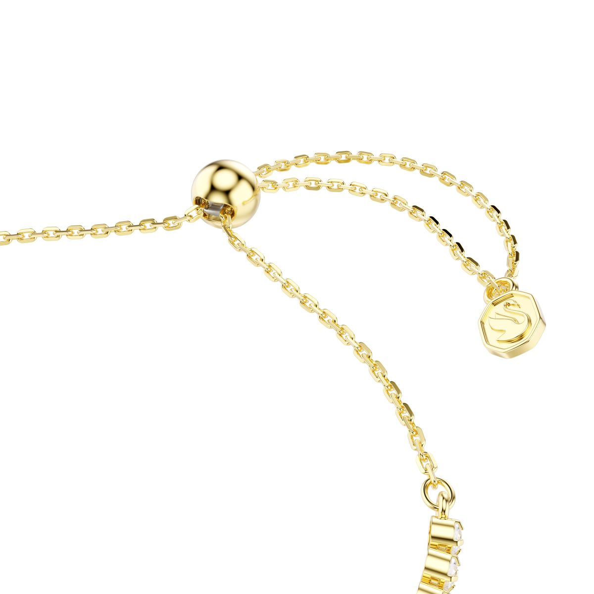Idyllia bracelet Mixed cuts, Heart with arrow, White, Gold-tone plated