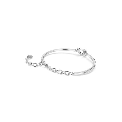 Symbolica bracelet Pav�, Horse shoe, White, Rhodium plated