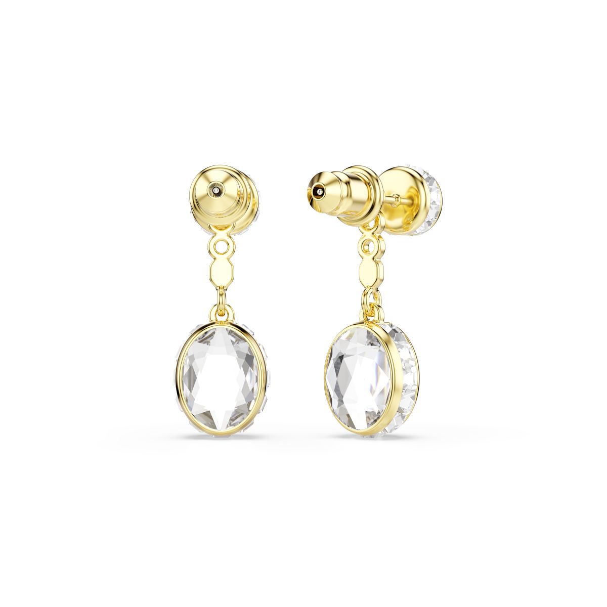 Chroma drop earrings Mixed cuts, Multicolored, Gold-tone plated