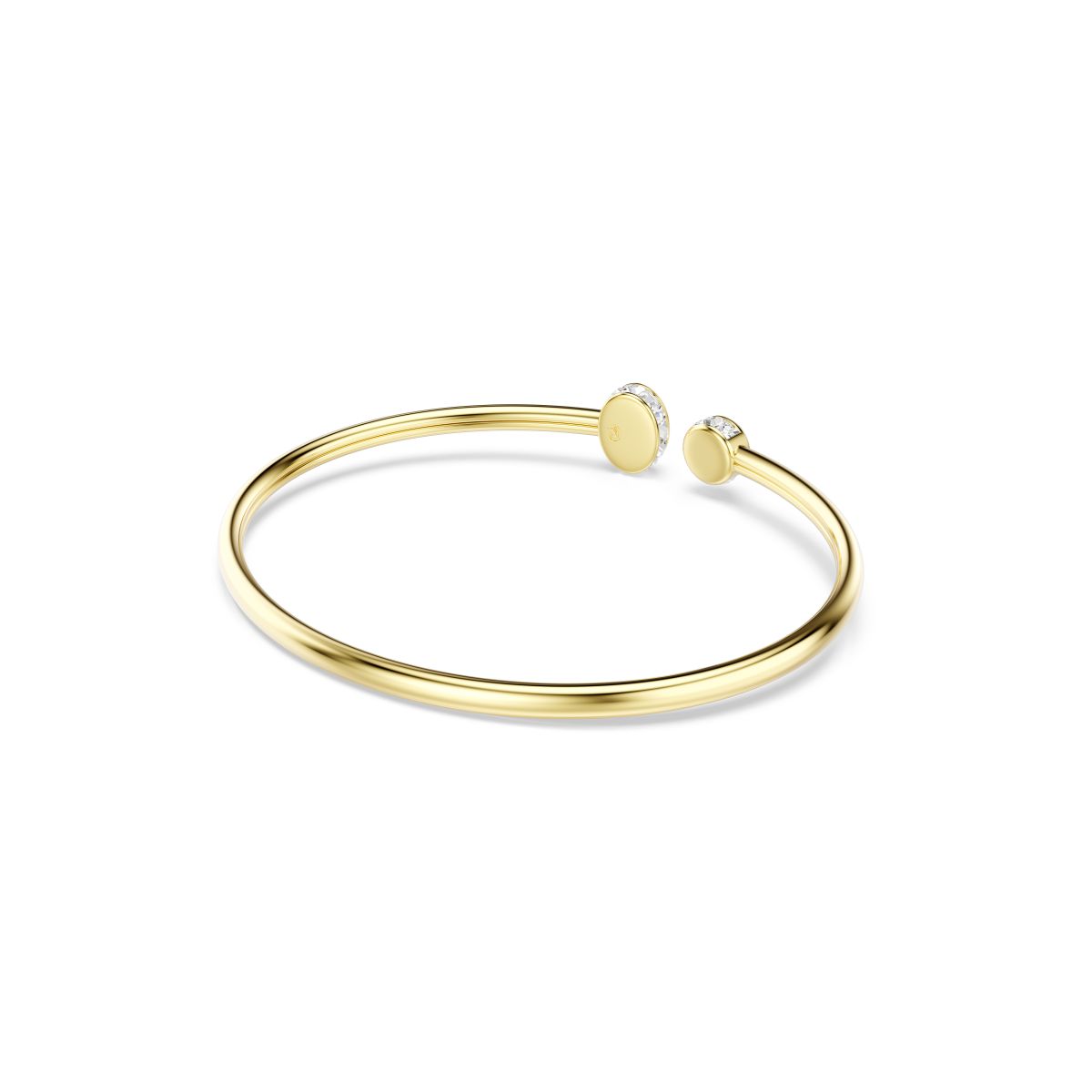 Chroma bangle Mixed cuts, Multicolored, Gold-tone plated