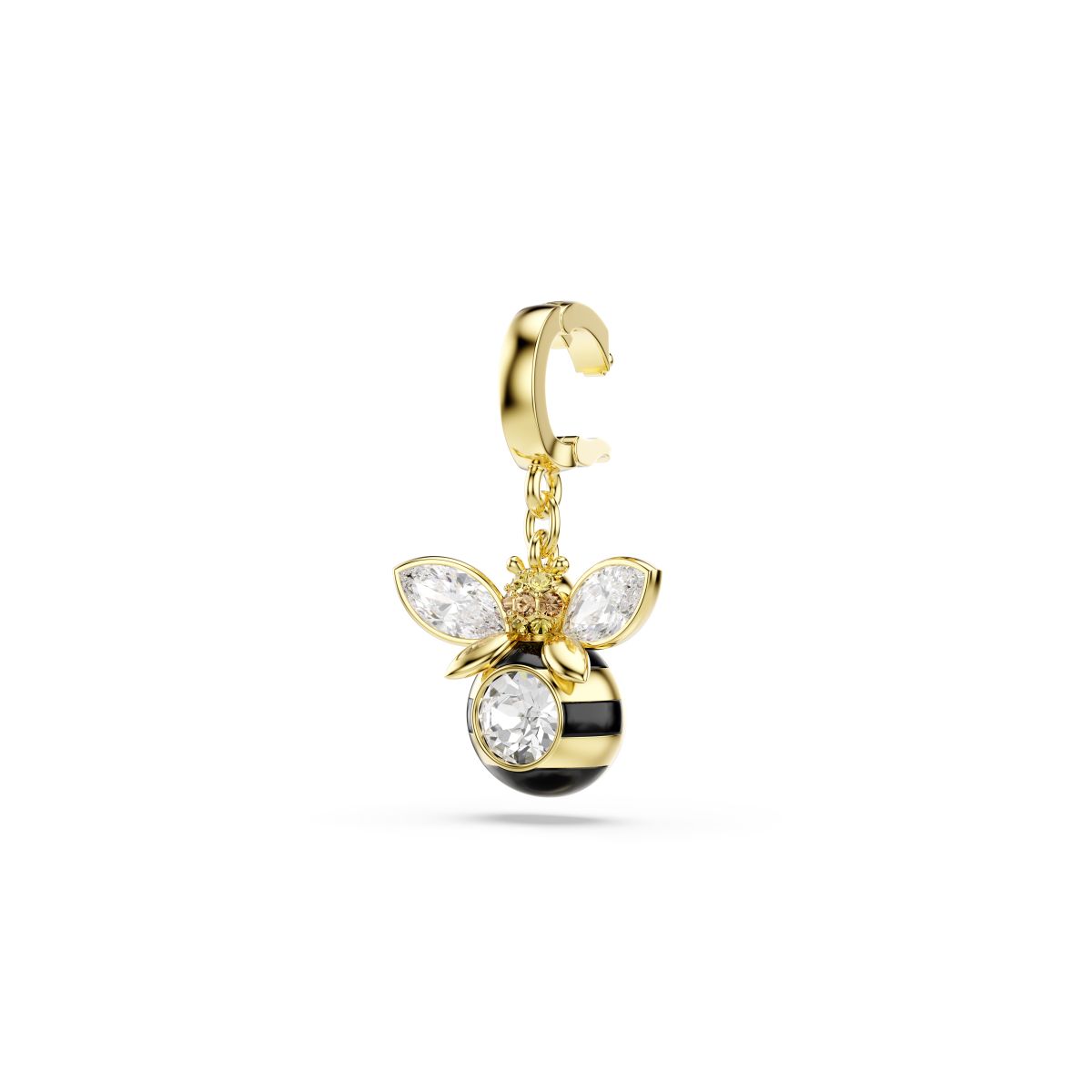 Idyllia charm Mixed cuts, Bee, Multicolored, Gold-tone plated