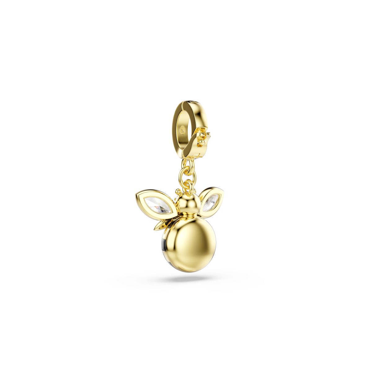 Idyllia charm Mixed cuts, Bee, Multicolored, Gold-tone plated