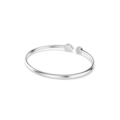 Chroma bangle Mixed cuts, Multicolored, Rhodium plated