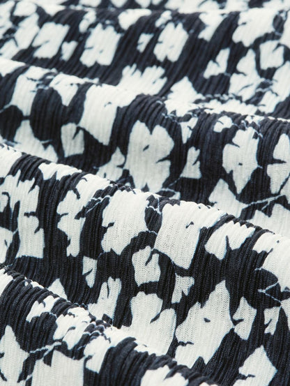 Crinkle T-Shirt mit Fledermausärmeln
