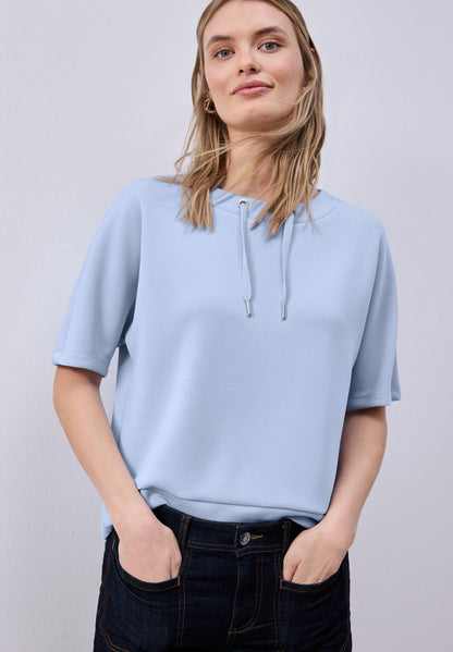 Dropped Shoulder Shirt im Silk-Look