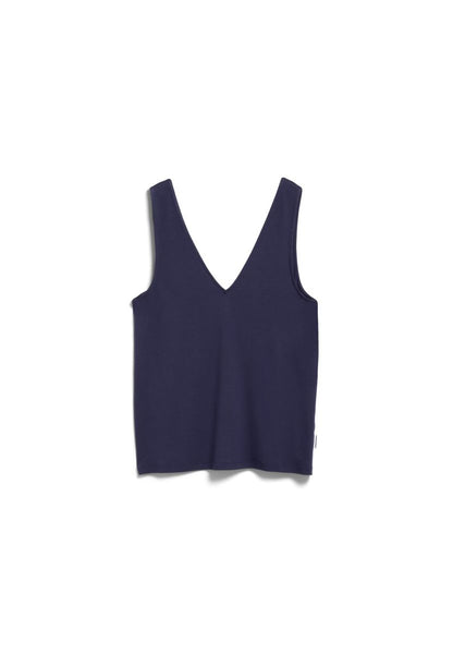 V-NECK JERSEY TOP