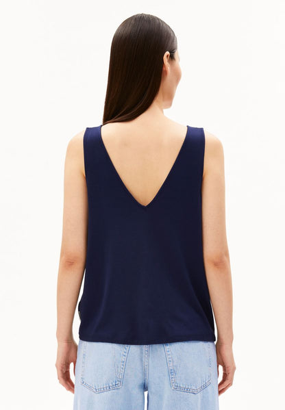 V-NECK JERSEY TOP