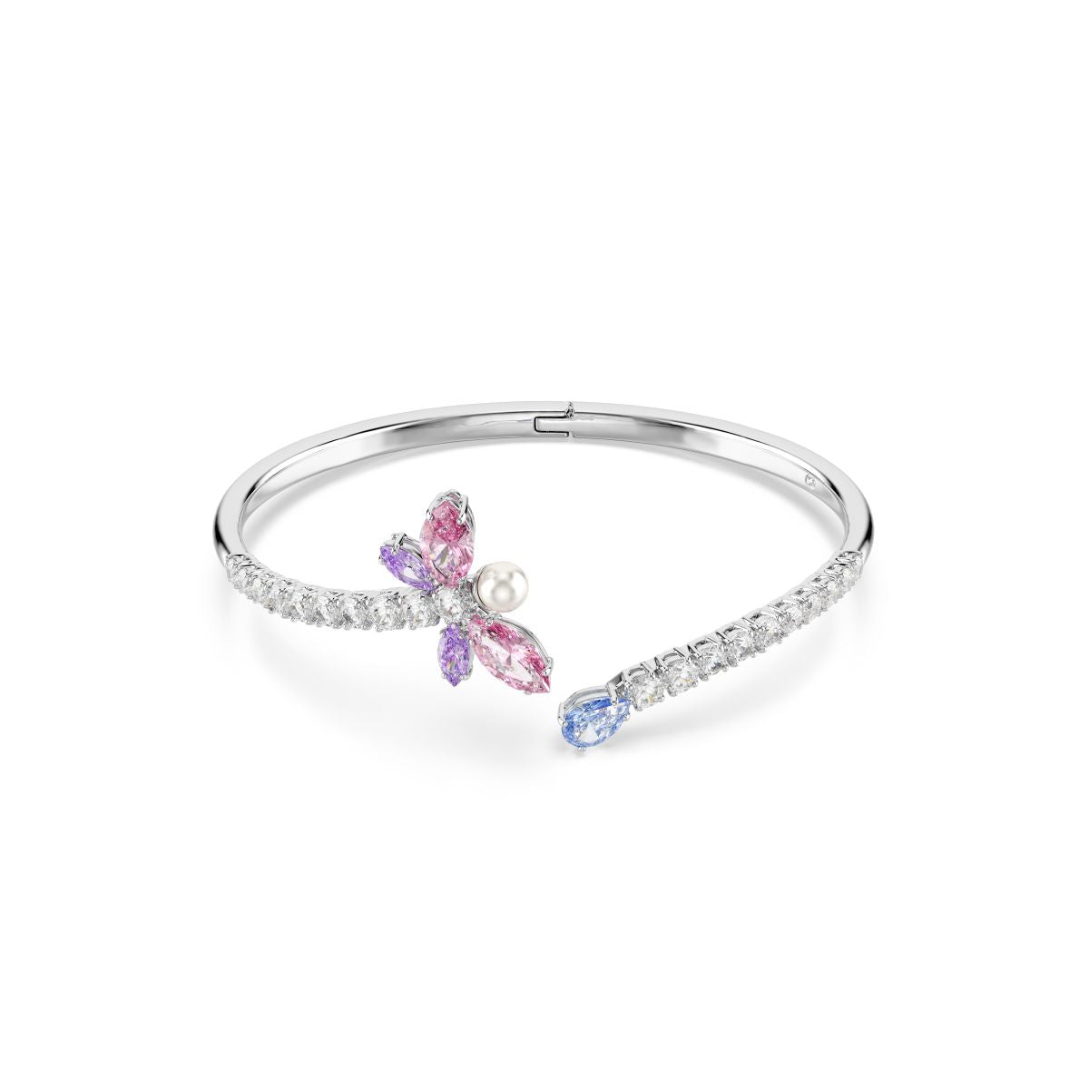 2026 Capsule Bangle Open DRGNFLY Rhodium shiny Multi - P_144045
