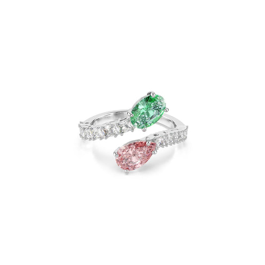 2026 Capsule Band Ring Open Rhodium shiny Multi - P_144039