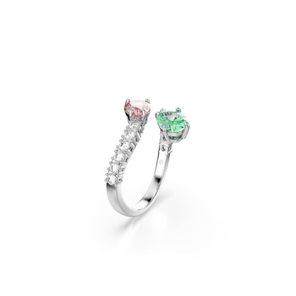 2026 Capsule Band Ring Open Rhodium shiny Multi - P_144039