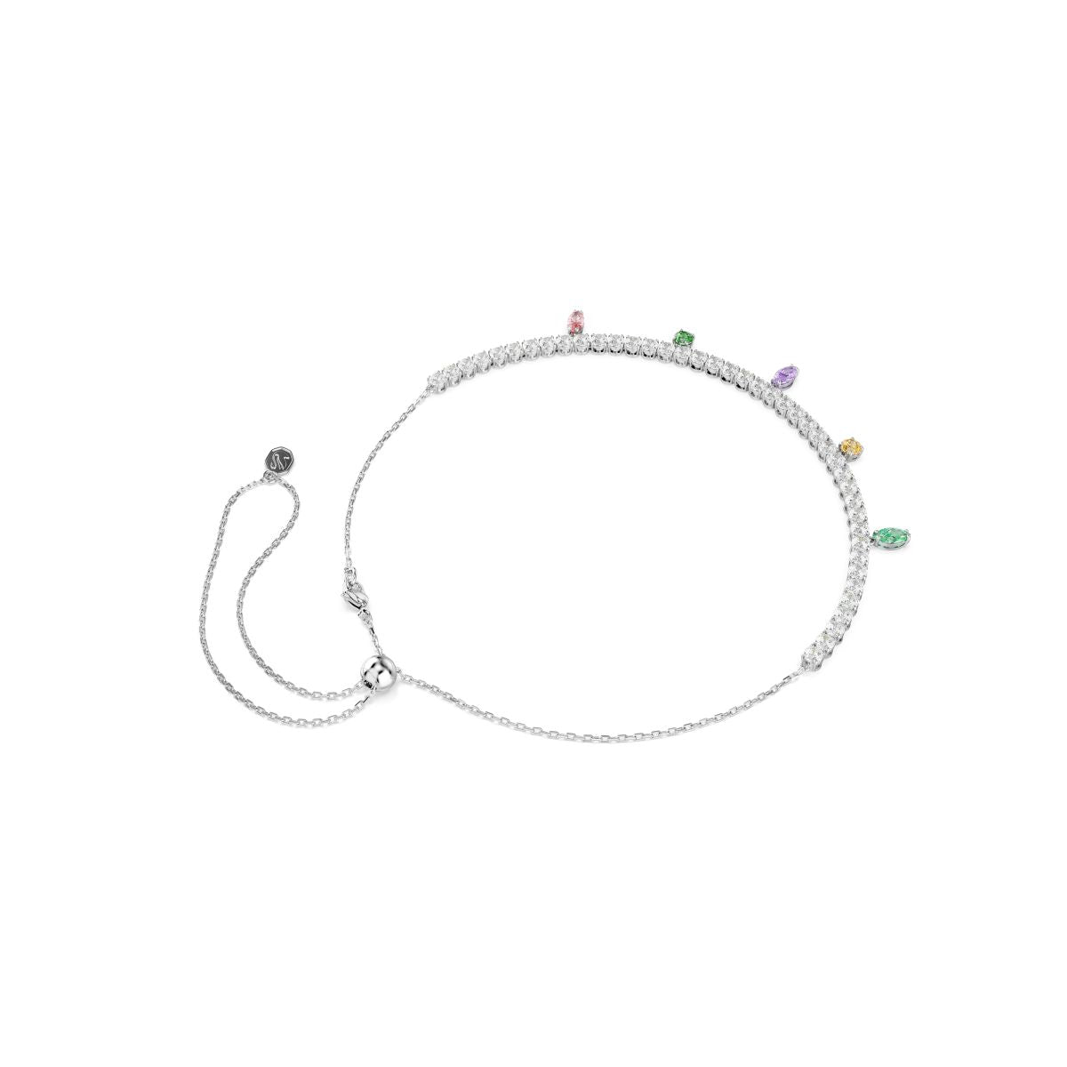 2026 Capsule Tennis Necklace Multi Rhodium shiny White - P_144050