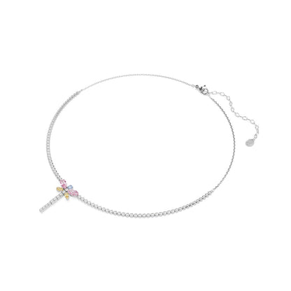 2026 Capsule Tennis Necklace Rhodium shiny Multi - P_144053