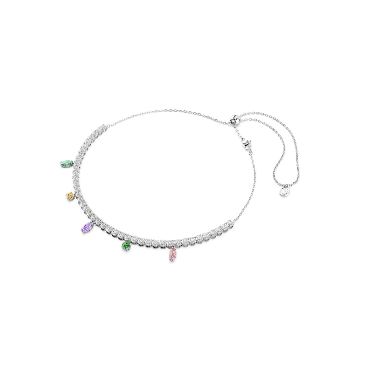 2026 Capsule Tennis Necklace Multi Rhodium shiny White - P_144050