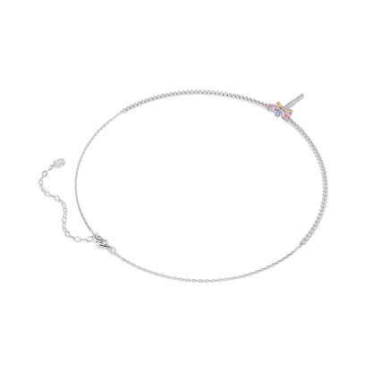 2026 Capsule Tennis Necklace Rhodium shiny Multi - P_144053
