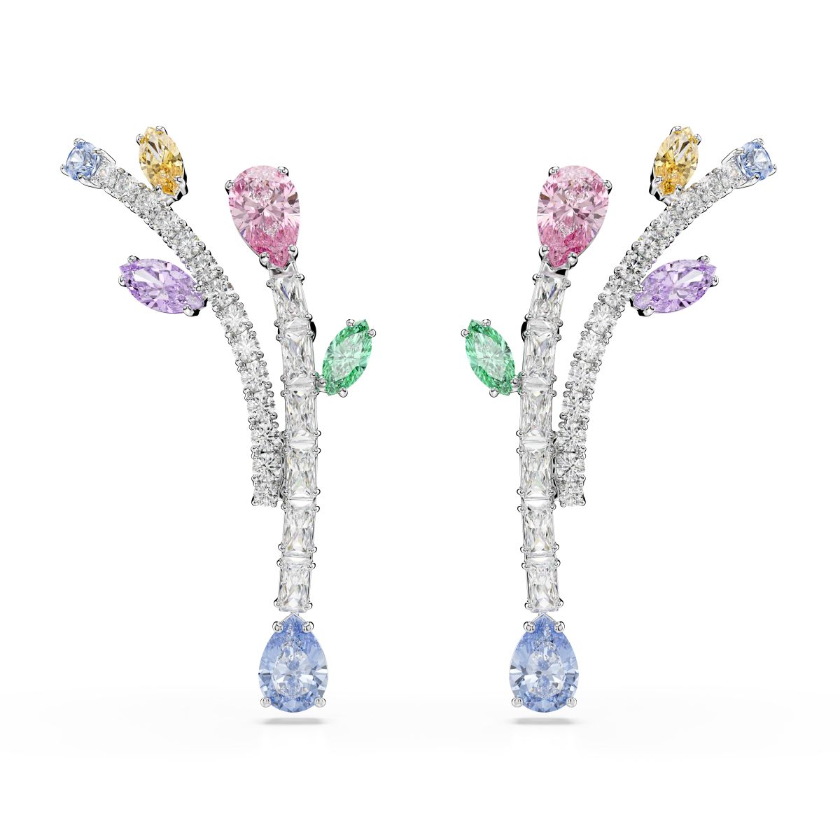 2026 Capsule Pierced Earrings Drop Rhodium shiny Multi - P_144054
