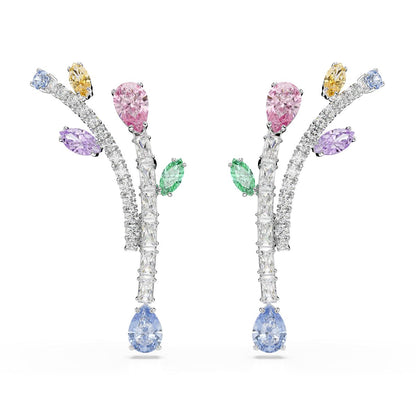 2026 Capsule Pierced Earrings Drop Rhodium shiny Multi - P_144054