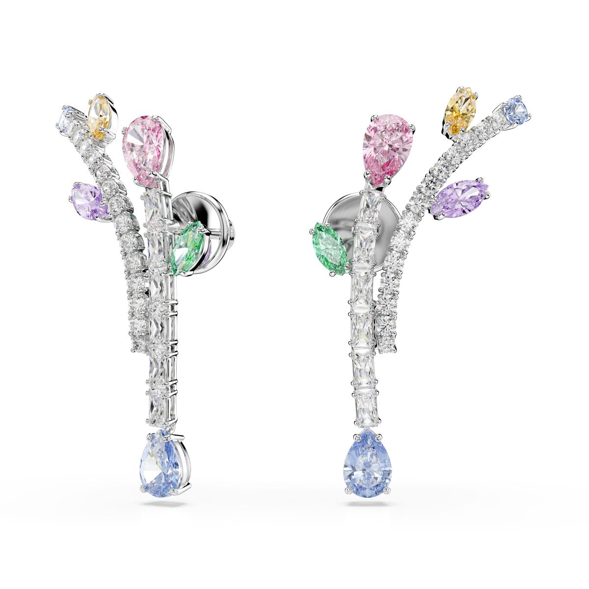 2026 Capsule Pierced Earrings Drop Rhodium shiny Multi - P_144054