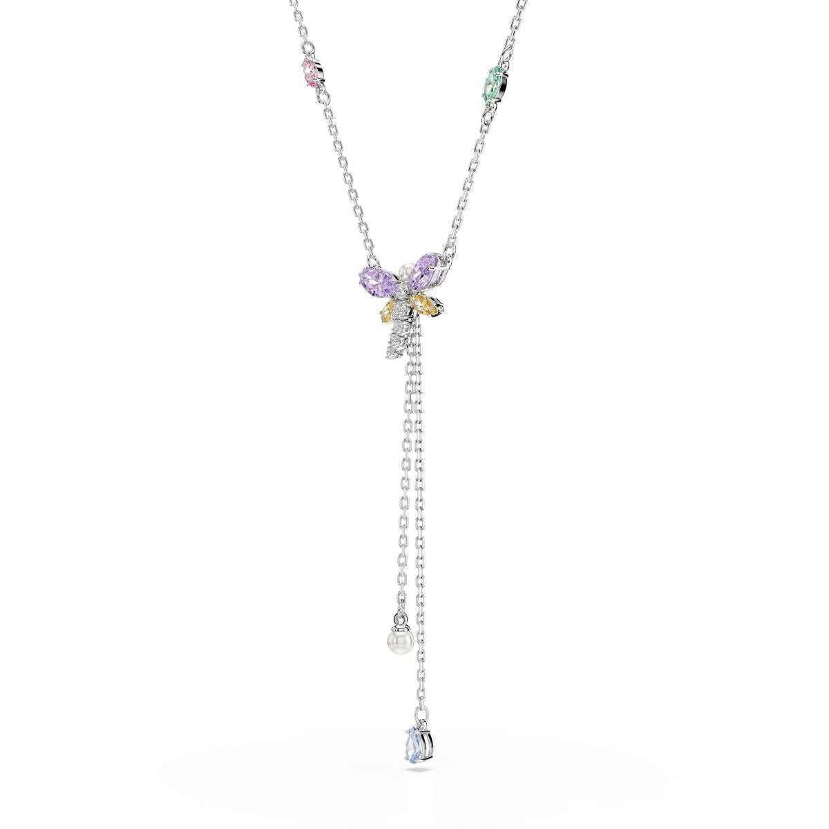 2026 Capsule Necklace Y Motif Rhodium shiny Multi - P_145118