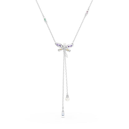 2026 Capsule Necklace Y Motif Rhodium shiny Multi - P_145118