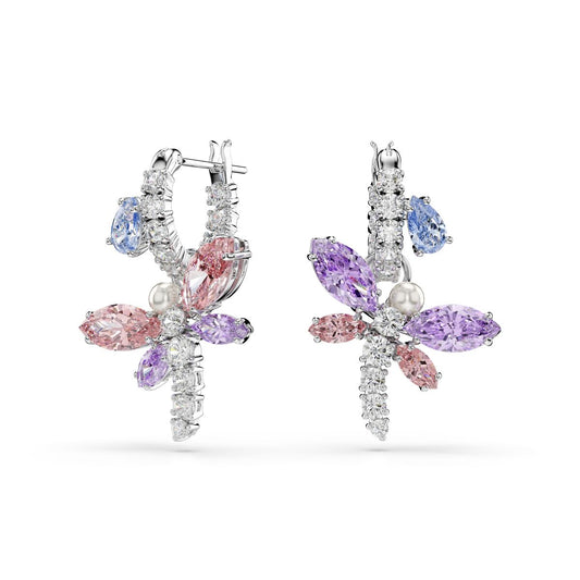 2026 Capsule Pierced Earrings Mini Hoop Rhodium shiny Multi - P_145120