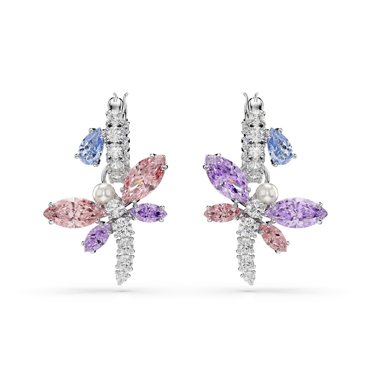 2026 Capsule Pierced Earrings Mini Hoop Rhodium shiny Multi - P_145120