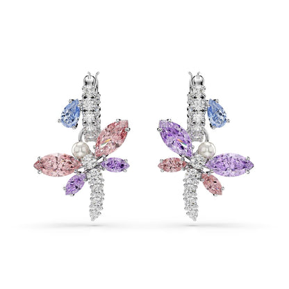 2026 Capsule Pierced Earrings Mini Hoop Rhodium shiny Multi - P_145120