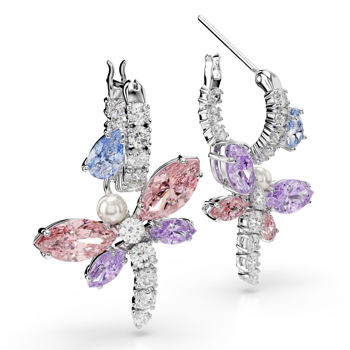 2026 Capsule Pierced Earrings Mini Hoop Rhodium shiny Multi - P_145120