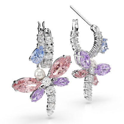 2026 Capsule Pierced Earrings Mini Hoop Rhodium shiny Multi - P_145120