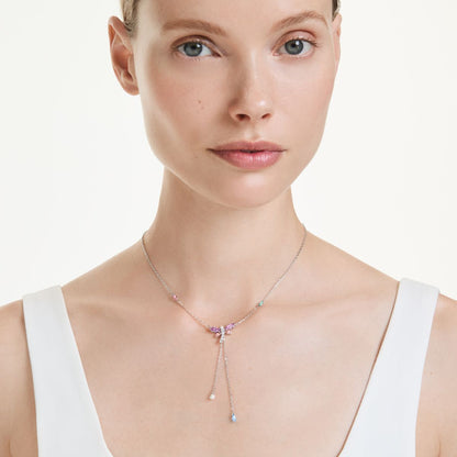 2026 Capsule Necklace Y Motif Rhodium shiny Multi - P_145118