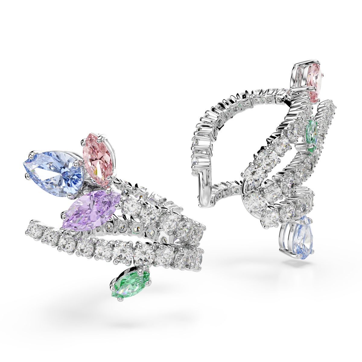 2026 Capsule Ear Cuff Rhodium shiny Multi - P_145119