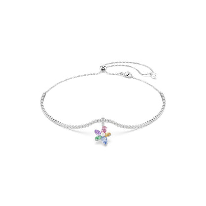 2026 Capsule Choker Flower Motif Rhodium shiny Multi - P_145124