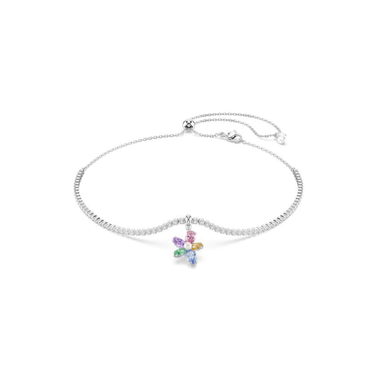 2026 Capsule Choker Flower Motif Rhodium shiny Multi - P_145124
