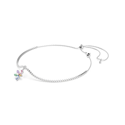 2026 Capsule Choker Flower Motif Rhodium shiny Multi - P_145124