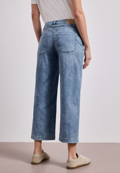 Mid Waist Wide Leg Jeans im Loose Fit