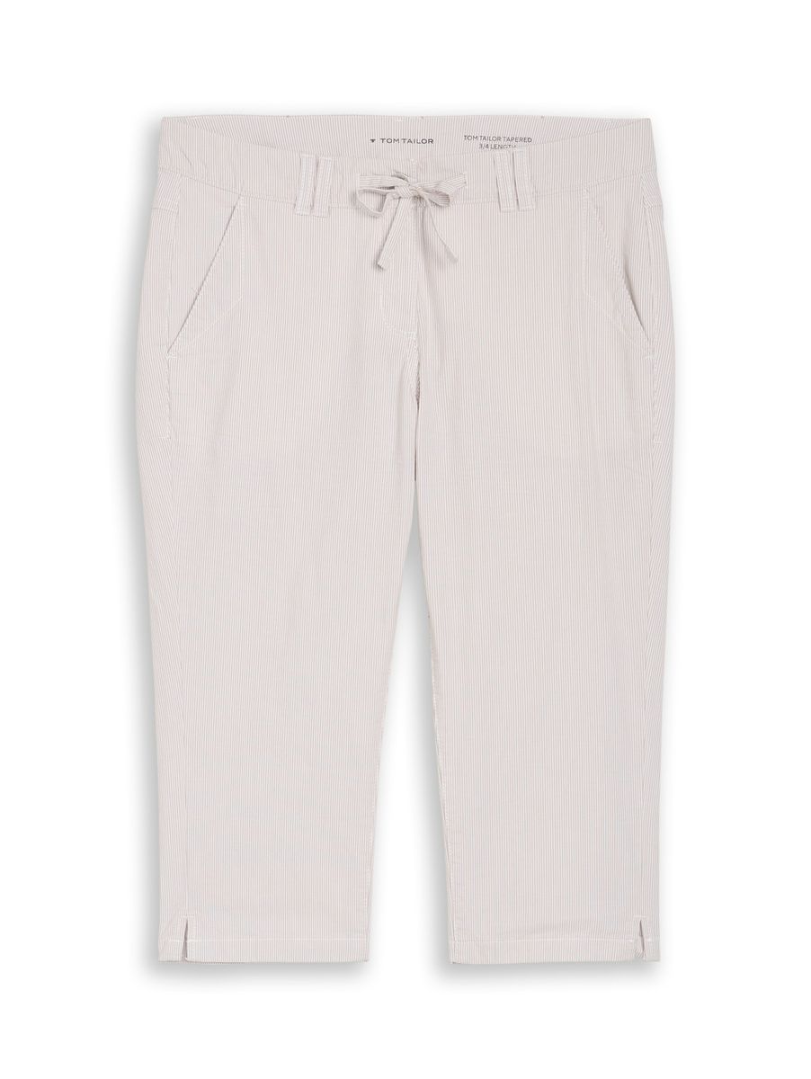 Tapered Relaxed Capri Hose mit Kordelzug