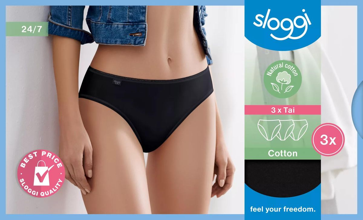 sloggi 24/7 Cotton Tai C3P