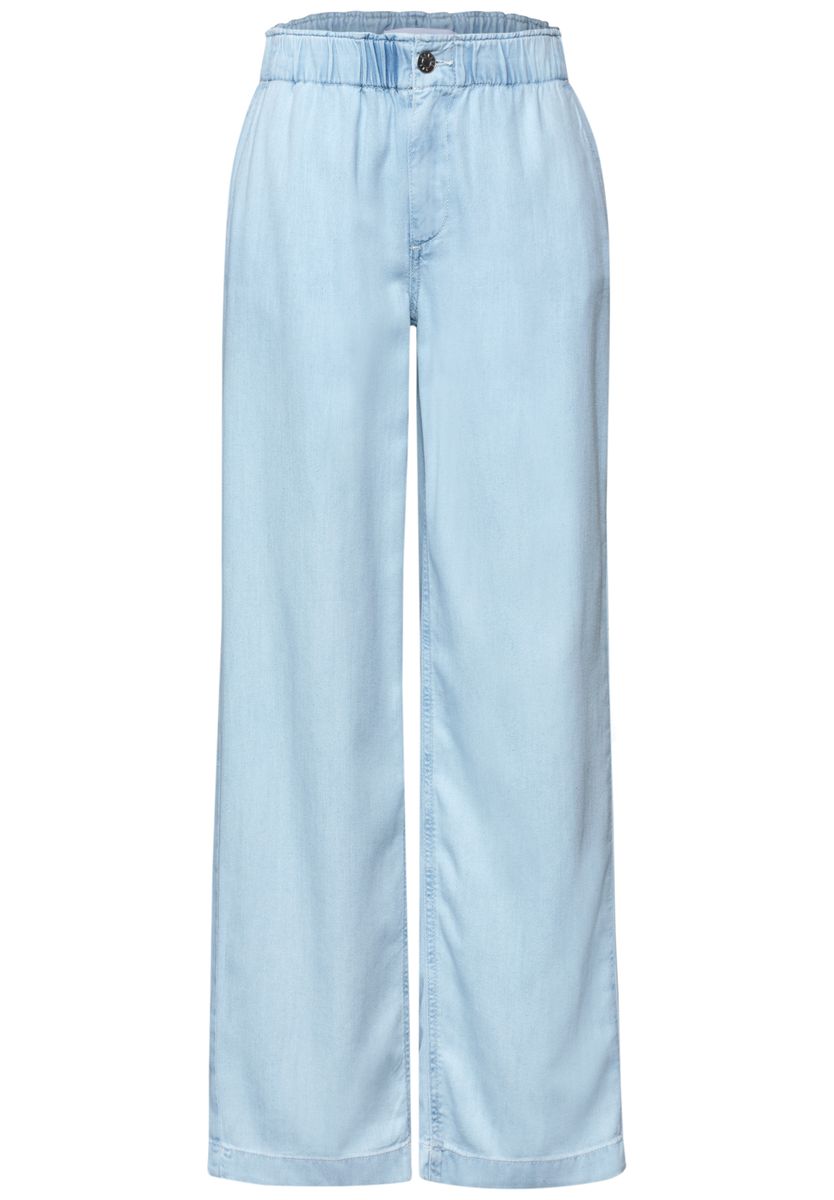 Wide Leg Jeans mit Paperbag-Bund