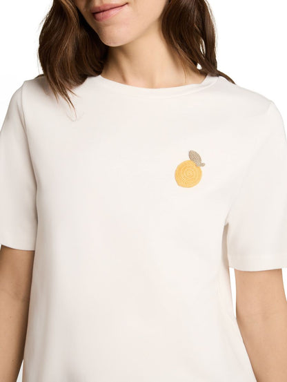 T-Shirt mit Häkel-Detail