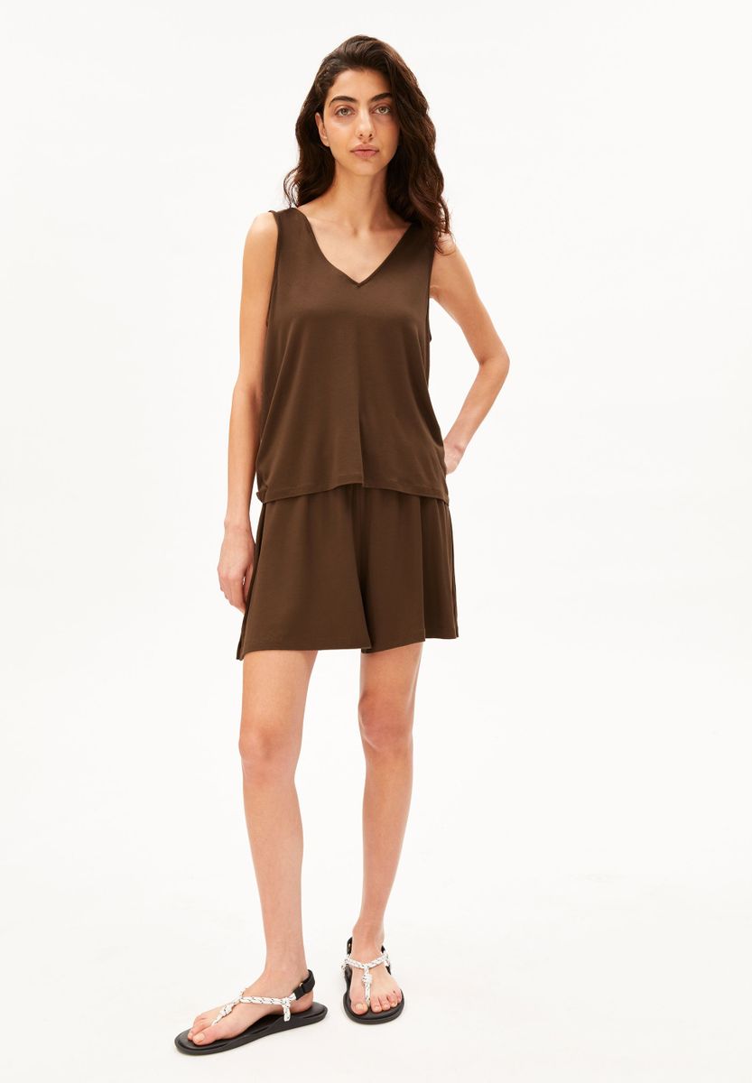 V-NECK JERSEY TOP