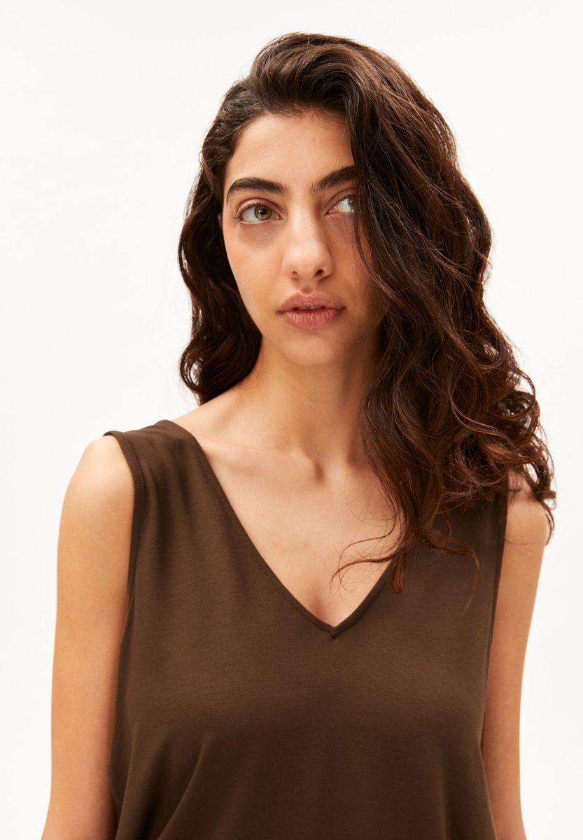 V-NECK JERSEY TOP